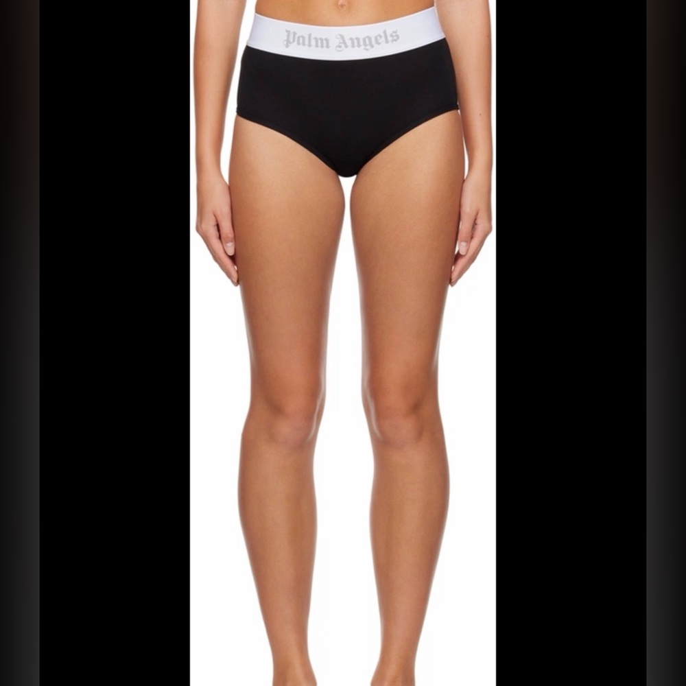 Palm Angels Logo high-rise cotton-blend jersey briefs